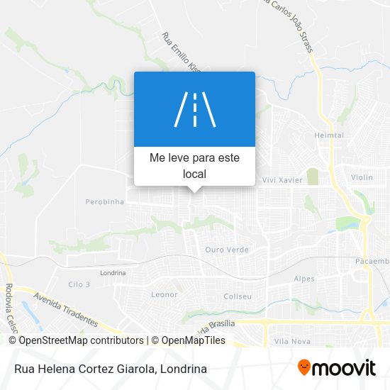 Rua Helena Cortez Giarola mapa
