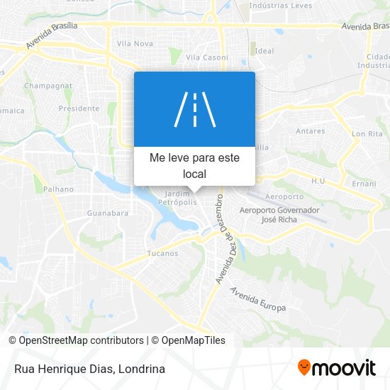 Rua Henrique Dias mapa