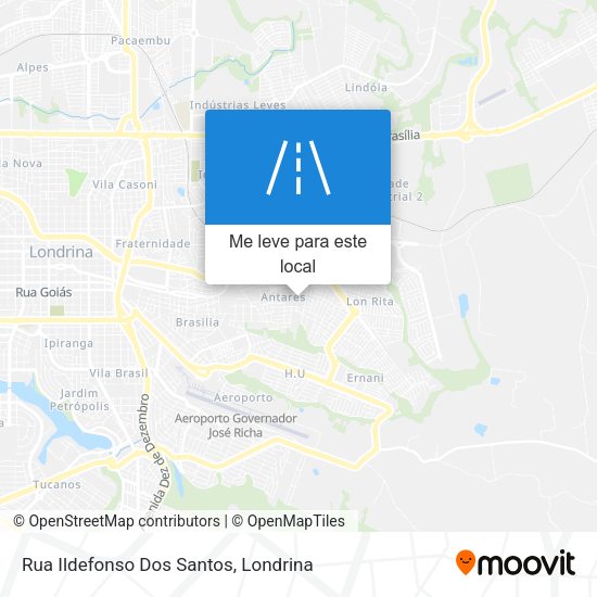 Rua Ildefonso Dos Santos mapa