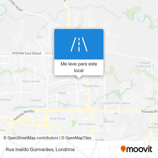 Rua Inaldo Guimarães mapa