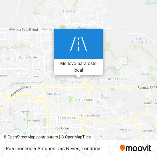 Rua Inocência Antunes Das Neves mapa
