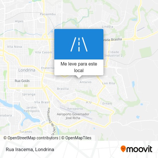 Rua Iracema mapa