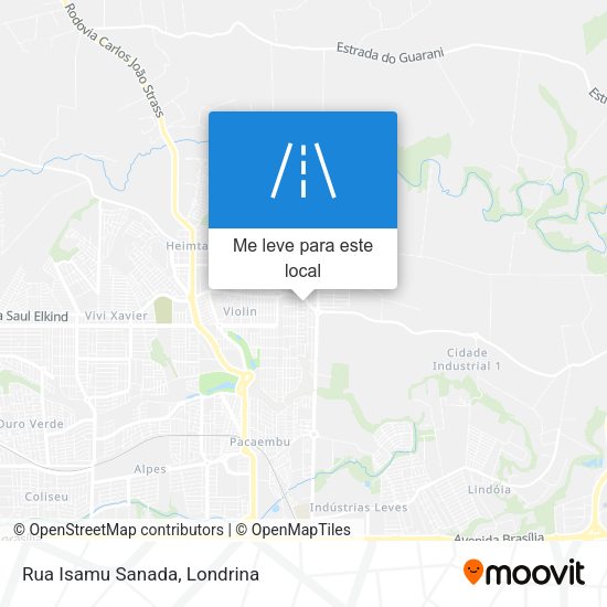 Rua Isamu Sanada mapa