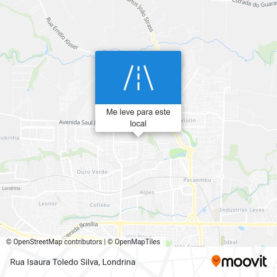 Rua Isaura Toledo Silva mapa