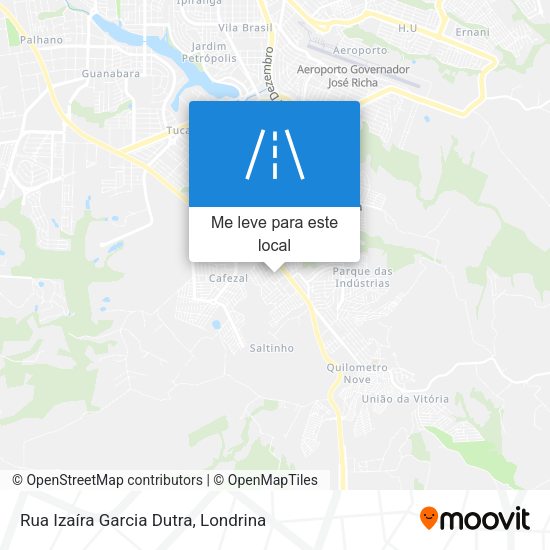 Rua Izaíra Garcia Dutra mapa