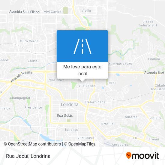 Rua Jacuí mapa