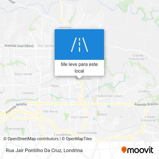 Rua Jair Pontilho Da Cruz mapa