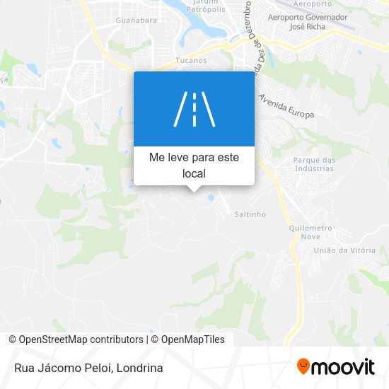 Rua Jácomo Peloi mapa