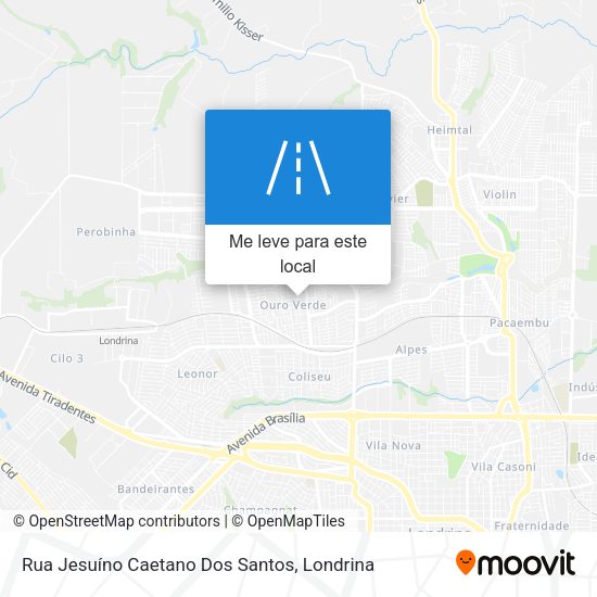 Rua Jesuíno Caetano Dos Santos mapa