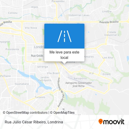 Rua Júlio César Ribeiro mapa