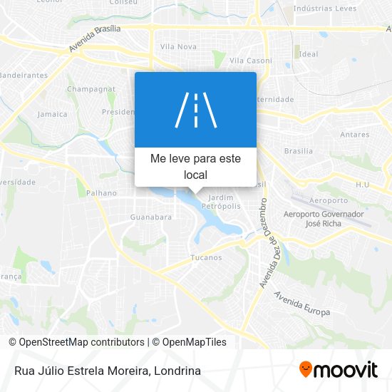 Rua Júlio Estrela Moreira mapa