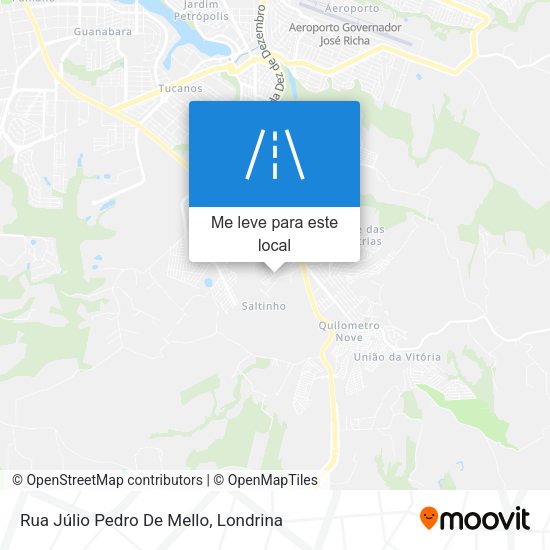 Rua Júlio Pedro De Mello mapa