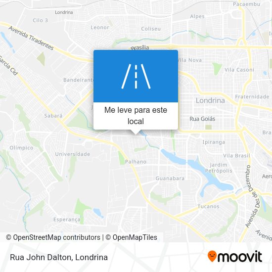 Rua John Dalton mapa