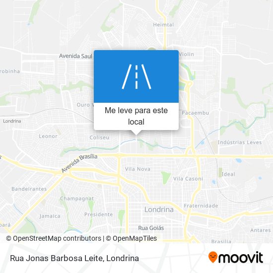 Rua Jonas Barbosa Leite mapa