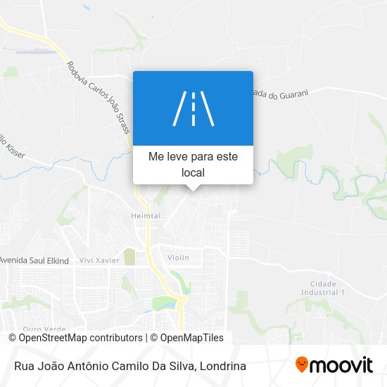Rua João Antônio Camilo Da Silva mapa