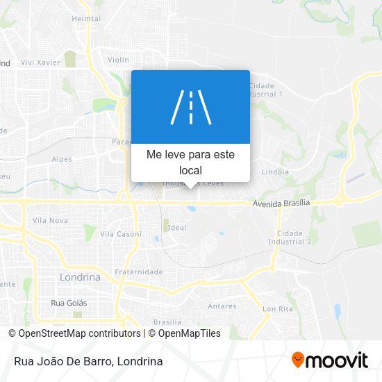 Rua João De Barro mapa