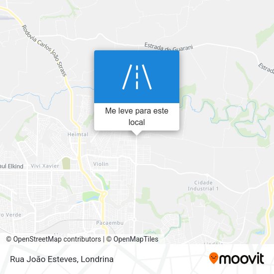 Rua João Esteves mapa