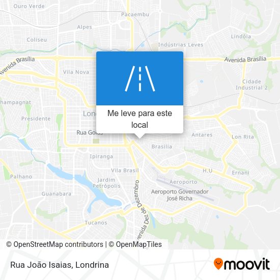 Rua João Isaias mapa