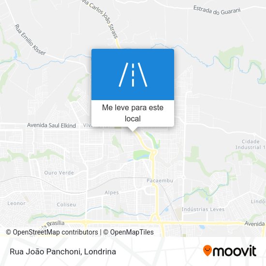 Rua João Panchoni mapa