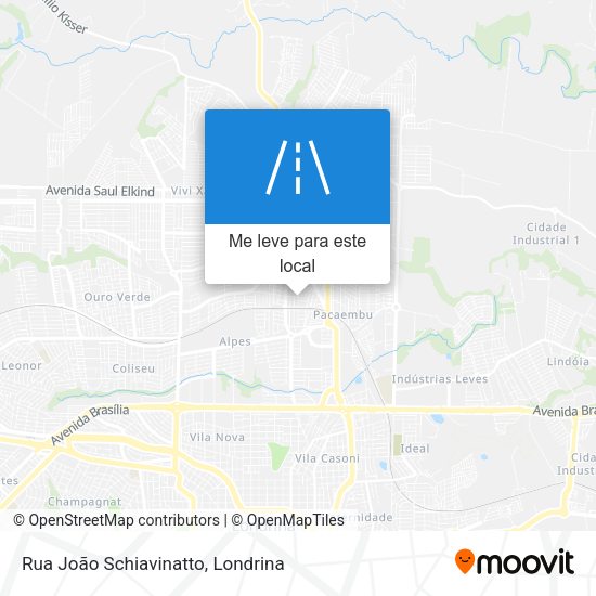 Rua João Schiavinatto mapa