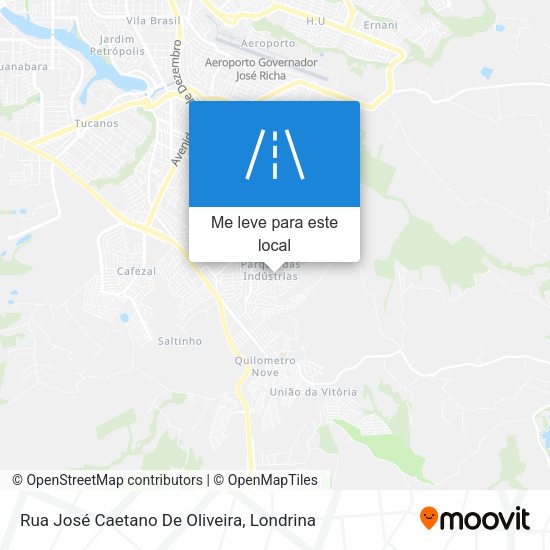 Rua José Caetano De Oliveira mapa