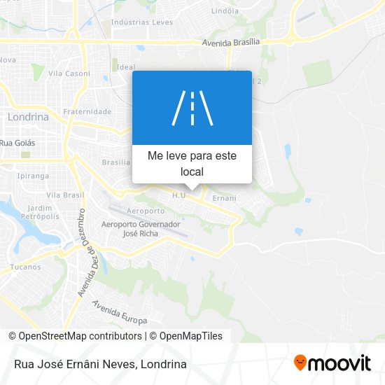 Rua José Ernâni Neves mapa