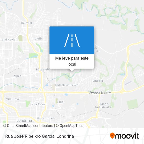 Rua José Ribeikro Garcia mapa