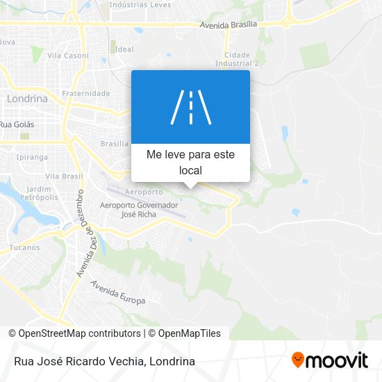 Rua José Ricardo Vechia mapa