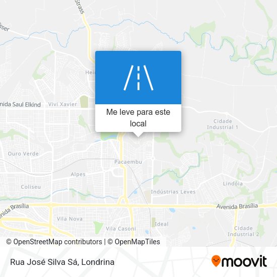 Rua José Silva Sá mapa