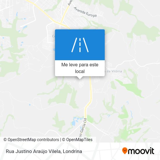 Rua Justino Araújo Vilela mapa