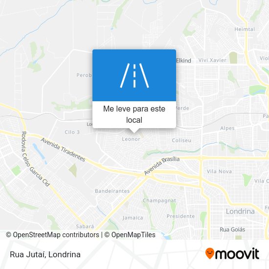Rua Jutaí mapa