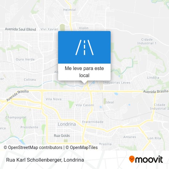 Rua Karl Schollenberger mapa