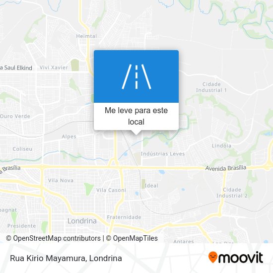 Rua Kirio Mayamura mapa