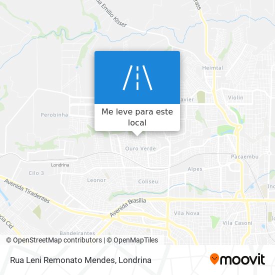 Rua Leni Remonato Mendes mapa