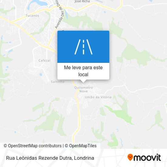 Rua Leônidas Rezende Dutra mapa