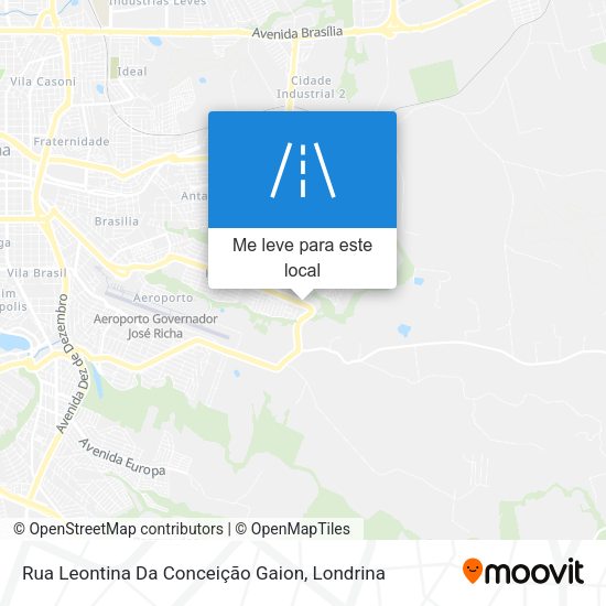 Rua Leontina Da Conceição Gaion mapa