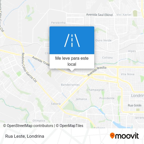 Rua Leste mapa