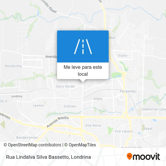 Rua Lindalva Silva Bassetto mapa