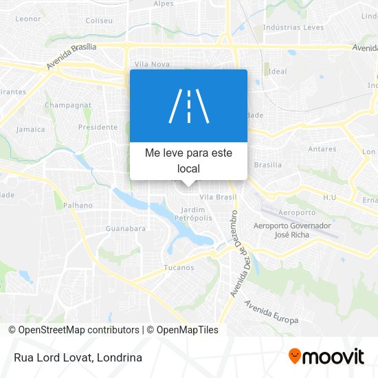 Rua Lord Lovat mapa