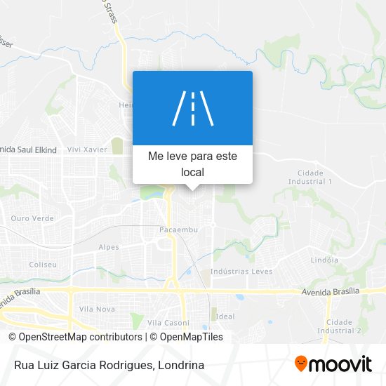Rua Luiz Garcia Rodrigues mapa