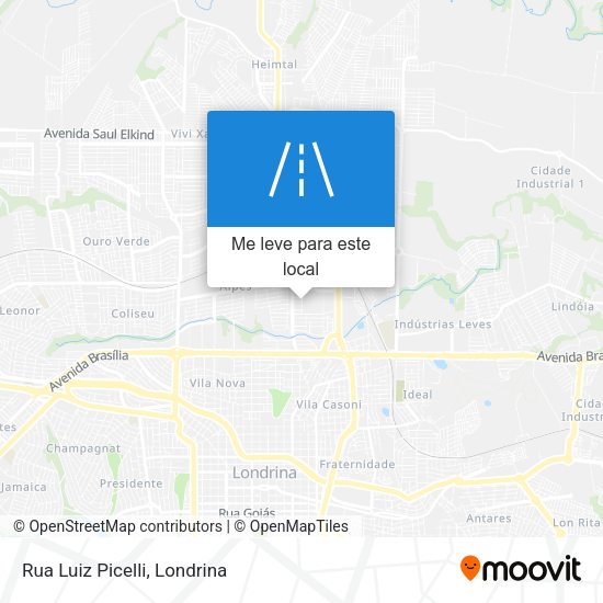 Rua Luiz Picelli mapa