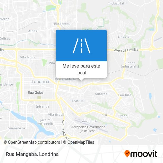 Rua Mangaba mapa