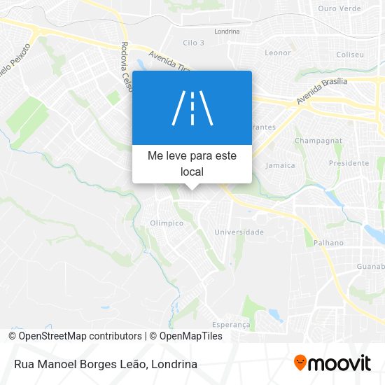 Rua Manoel Borges Leão mapa