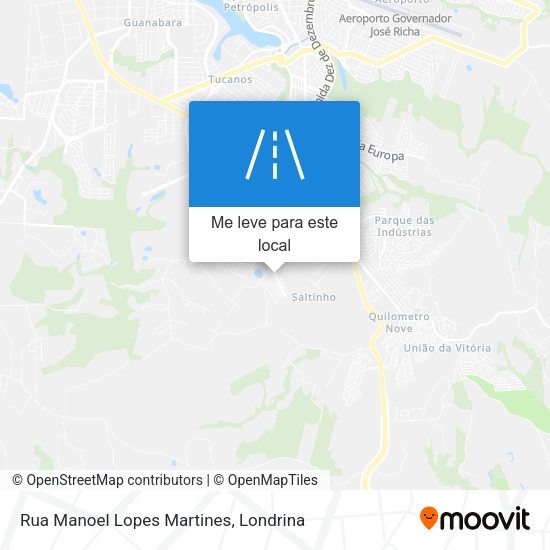 Rua Manoel Lopes Martines mapa
