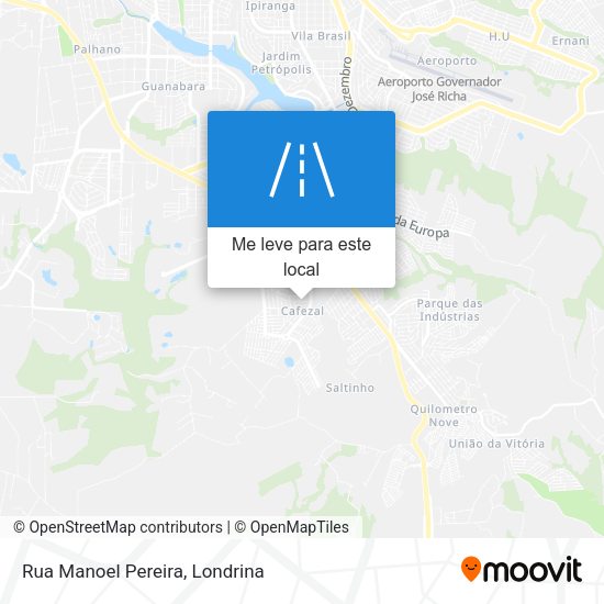 Rua Manoel Pereira mapa