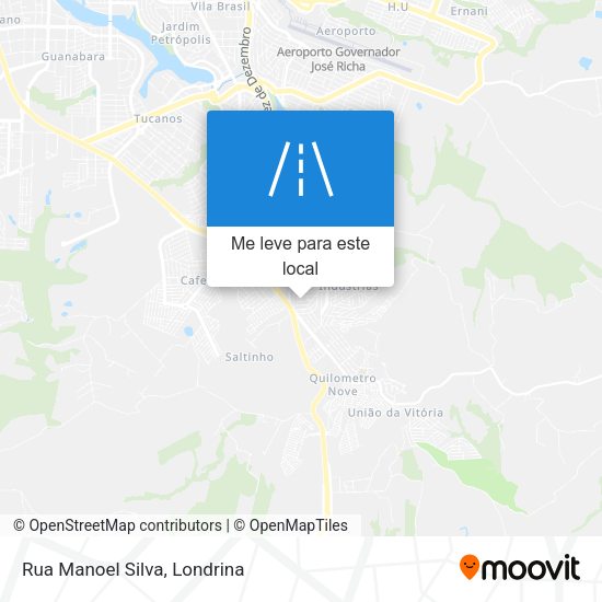 Rua Manoel Silva mapa