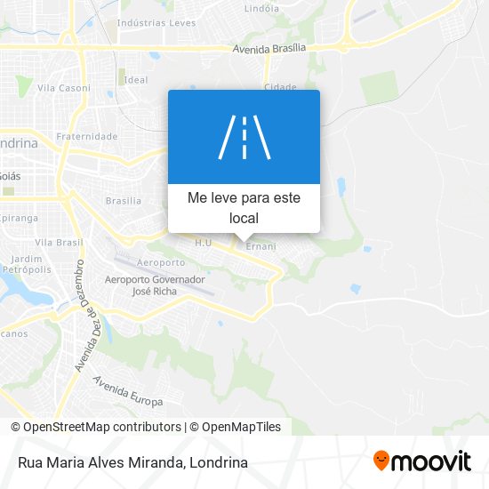 Rua Maria Alves Miranda mapa