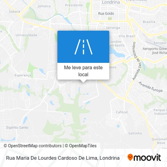 Rua Maria De Lourdes Cardoso De Lima mapa
