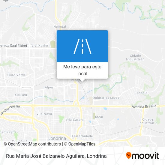 Rua Maria José Balzanelo Aguilera mapa