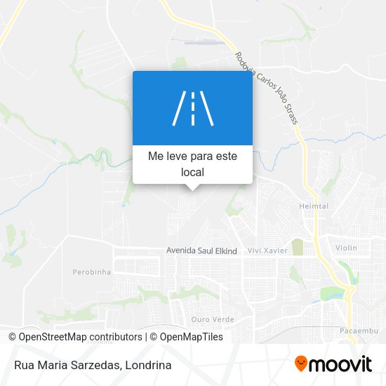 Rua Maria Sarzedas mapa